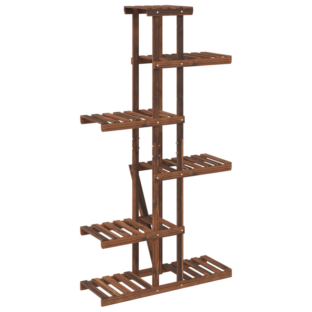 blomsterstativ 175x25x140,5 cm massivt fyrretræ