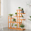 blomsterstativ 110x25x111 cm massivt fyrretræ