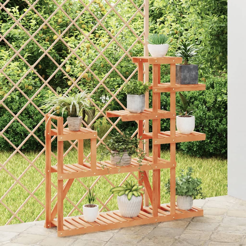 blomsterstativ 110x25x111 cm massivt fyrretræ billede