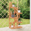 blomsterstativ 60x25x130 cm massivt fyrretræ