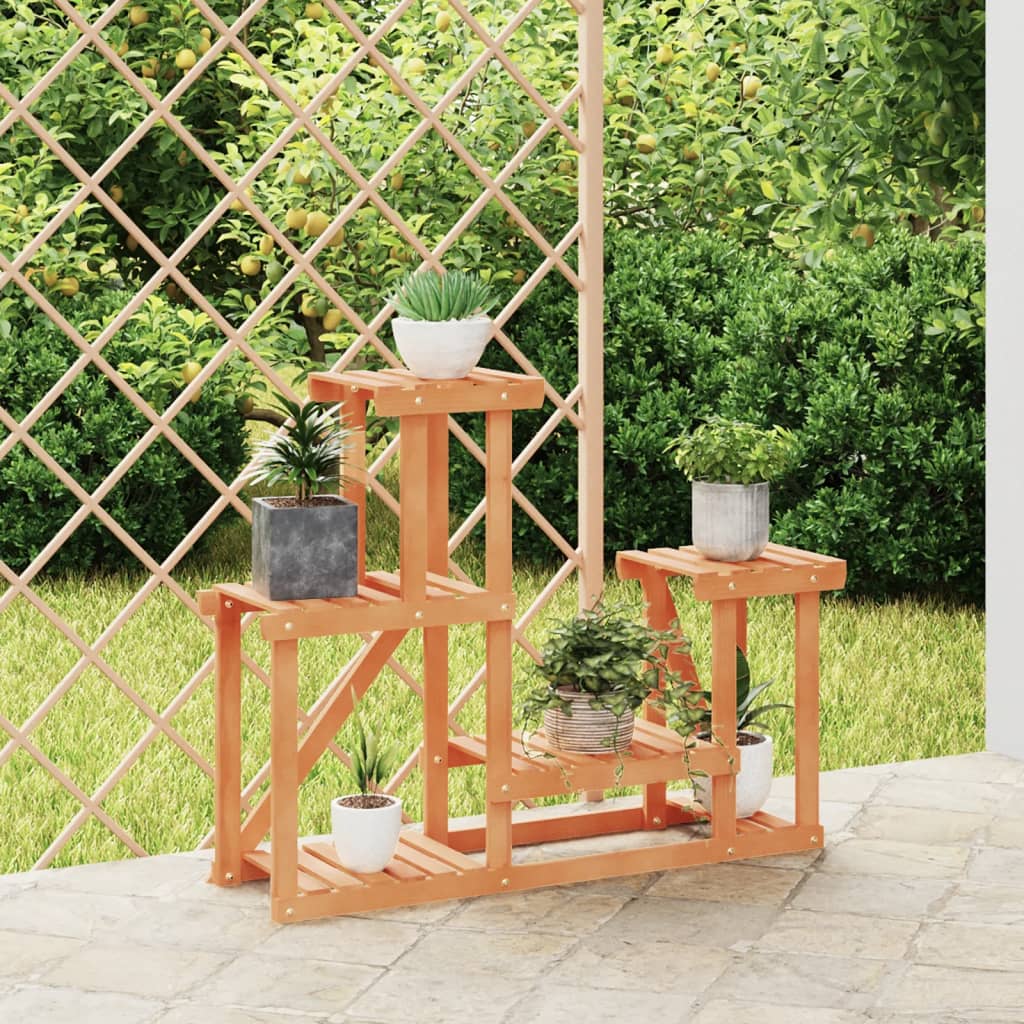 blomsterstativ 90x25x73,5 cm massivt fyrretræ billede