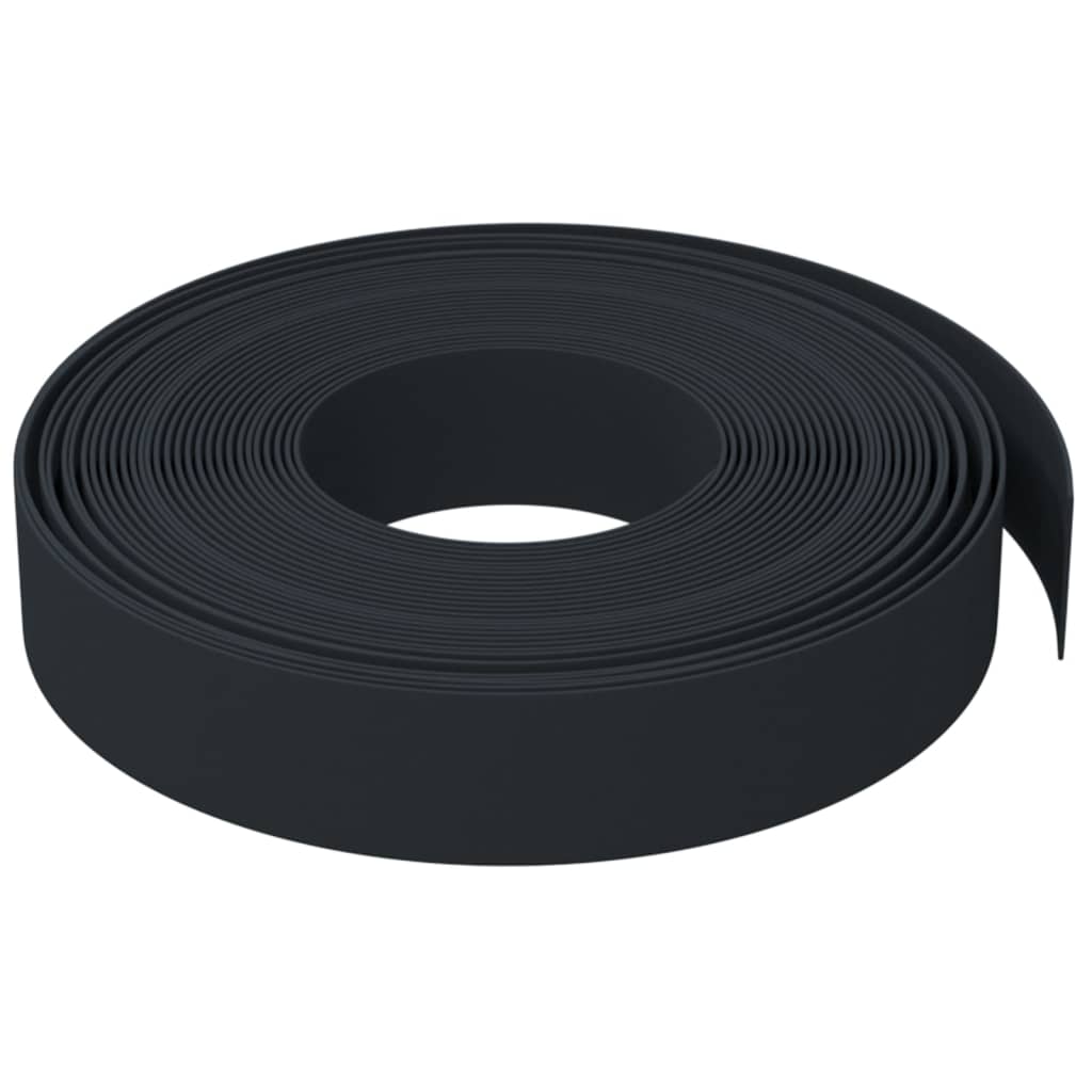 græskanter 2 stk. 10 m 10 cm polyethylen sort