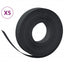 græskanter 5 stk. 10 m 10 cm polyethylen sort