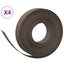 græskanter 4 stk. 10 m 10 cm polyethylen brun