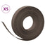 græskanter 5 stk. 10 m 10 cm polyethylen brun