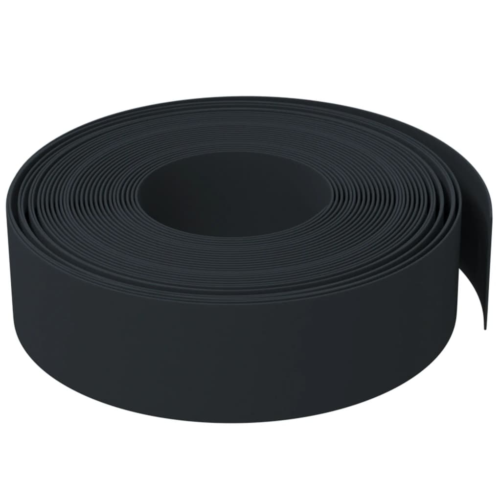 græskanter 3 stk. 10 m 15 cm polyethylen sort