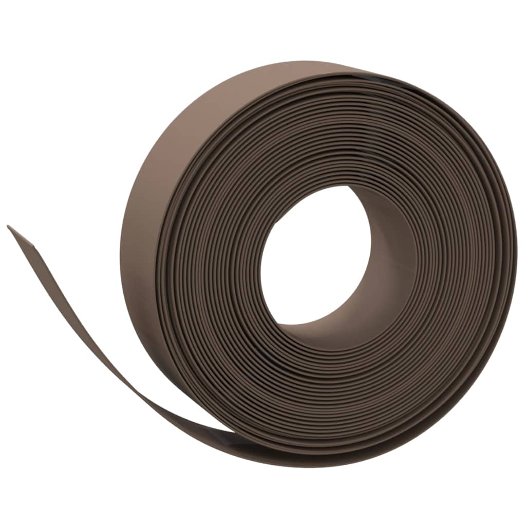 græskanter 2 stk. 10 m 15 cm polyethylen brun