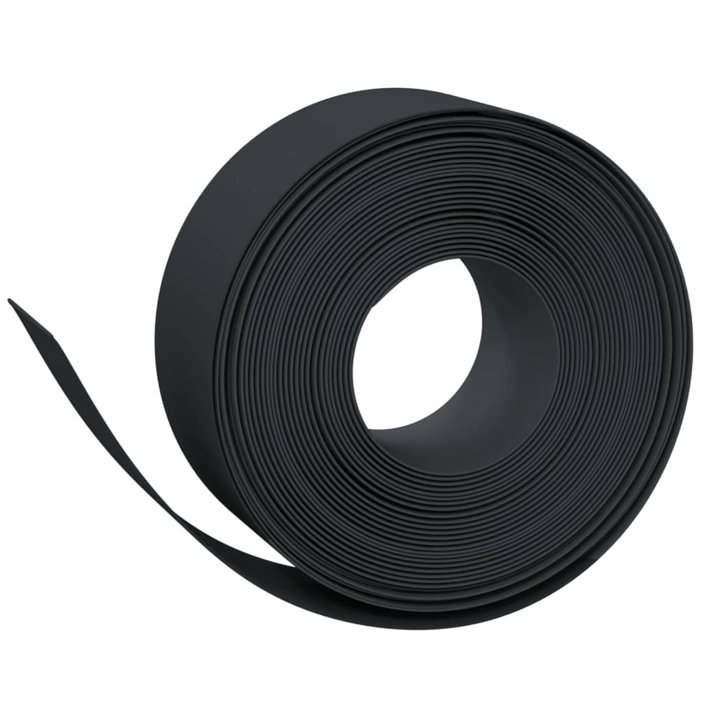 græskanter 4 stk. 10 m 20 cm polyethylen sort