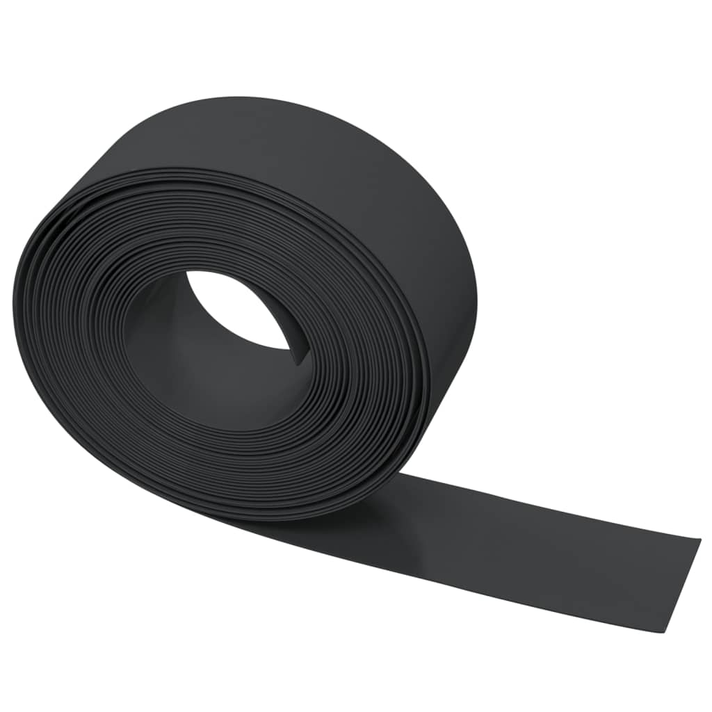 græskanter 4 stk. 10 m 20 cm polyethylen sort