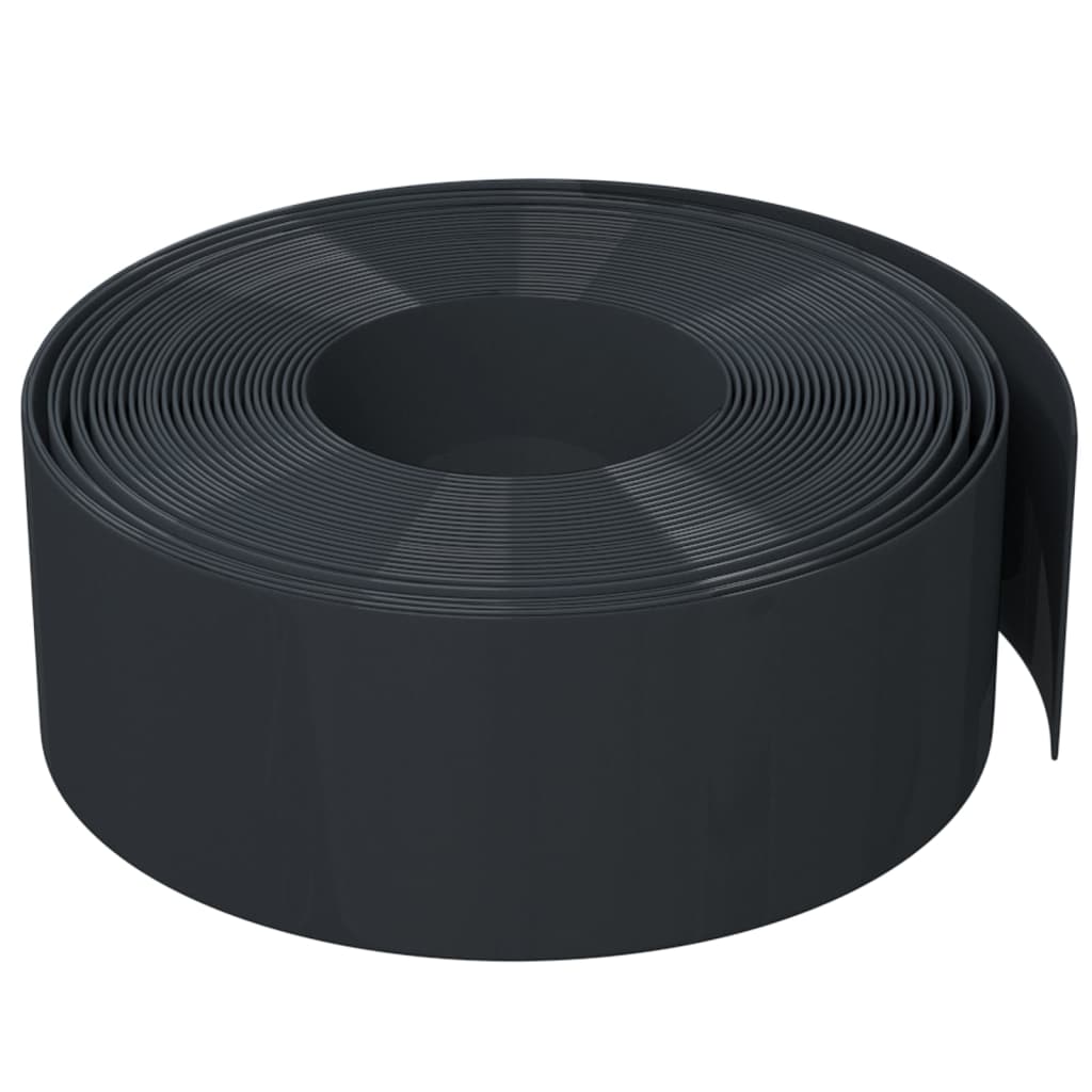 græskanter 5 stk. 10 m 20 cm polyethylen sort