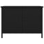 tv-bord med låger 60x35x45 cm konstrueret træ sort