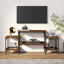 tv-bord 117x35x52 cm konstrueret træ brun egetræsfarve