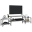 tv-bord 197x35x55 cm konstrueret træ grå sonoma-eg