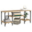 tv-bord 102x35x45,5 cm konstrueret træ sonoma-eg