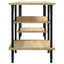 tv-bord 102x35x45,5 cm konstrueret træ sonoma-eg
