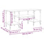 tv-bord 102x35x45,5 cm konstrueret træ sonoma-eg