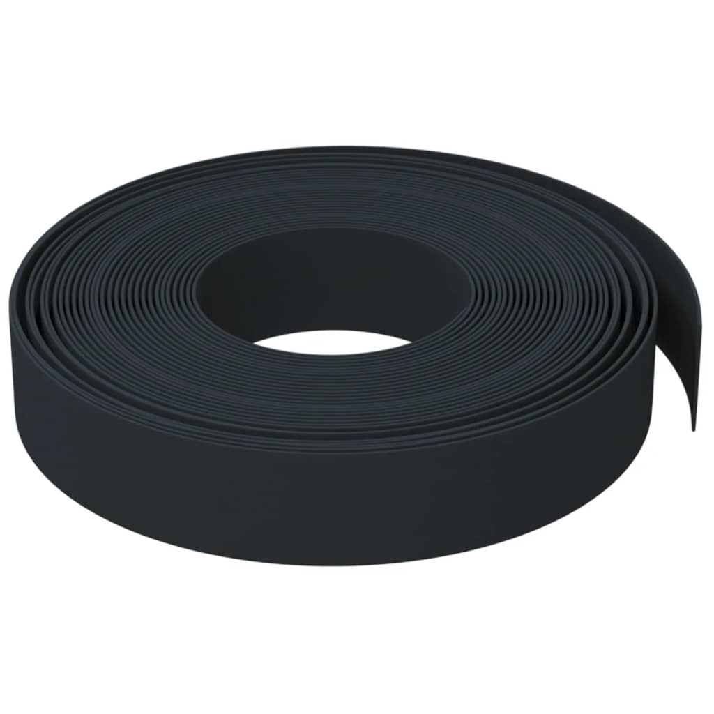 græskant 10 m 10 cm polyethylen sort