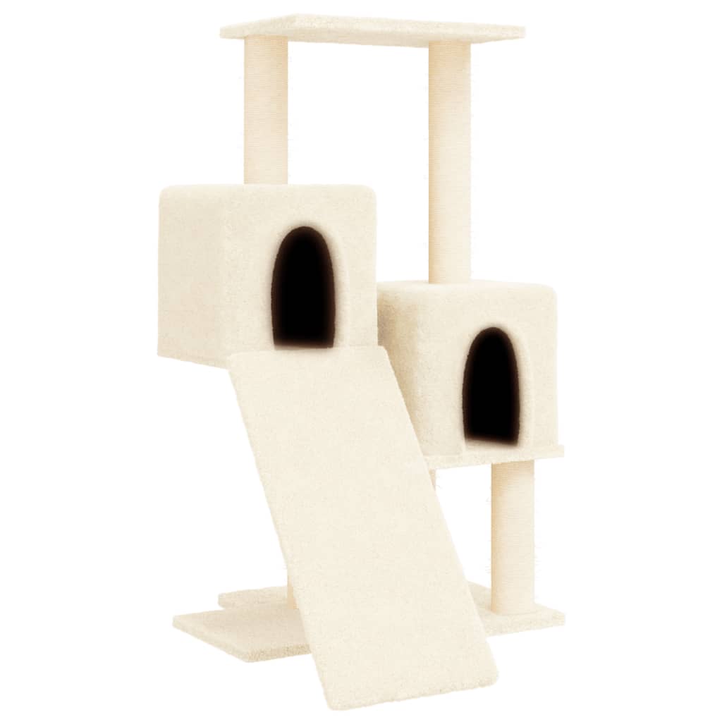 kradsetræ med sisalkradsestolper 82 cm cremefarvet