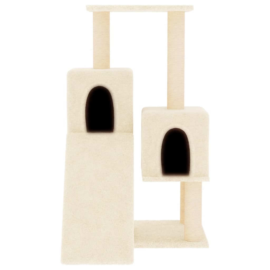 kradsetræ med sisalkradsestolper 82 cm cremefarvet