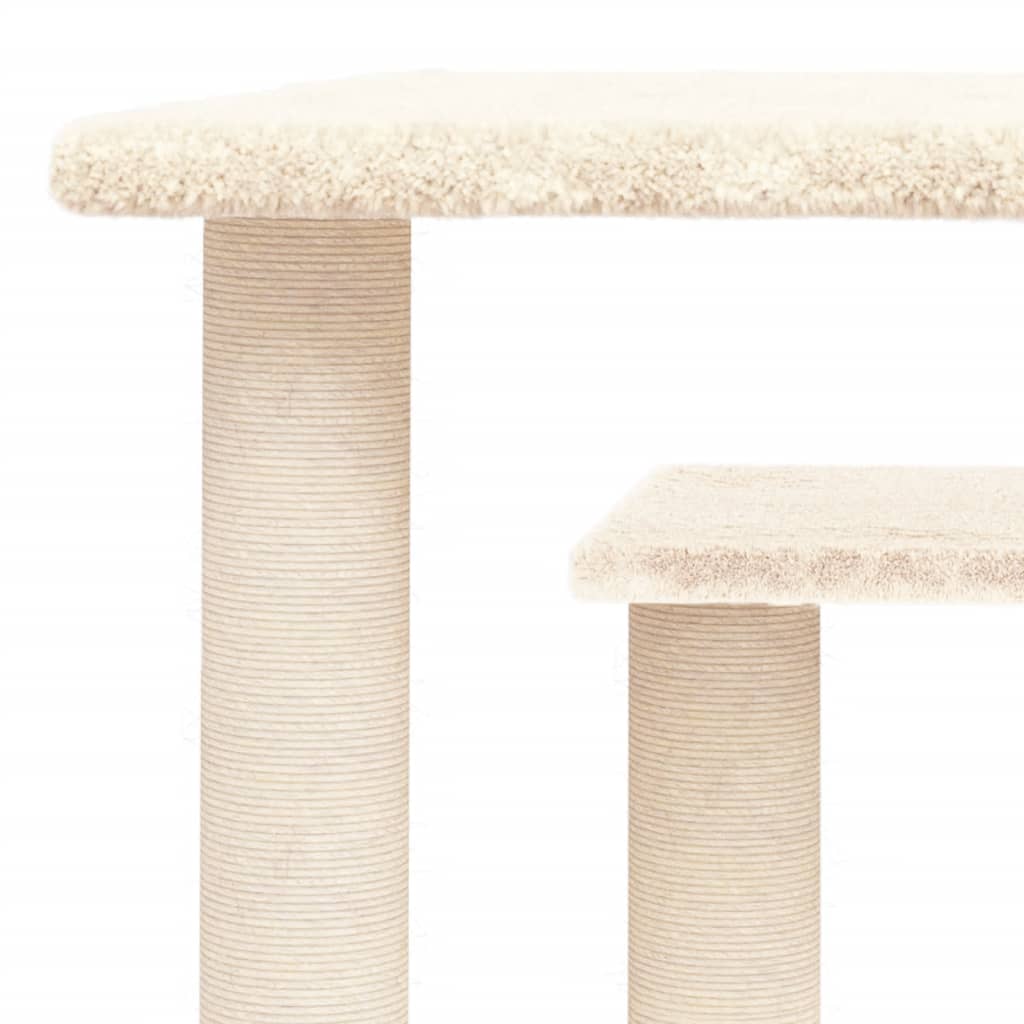 kradsetræ med platforme 50 cm cremefarvet