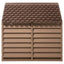 hundehus 86x84x82 cm polypropylen brun