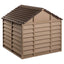 hundehus 86x84x82 cm polypropylen brun
