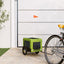 hundetrailer til cykel oxfordstof og jern grøn og sort