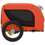 hundetrailer til cykel oxfordstof og jern orange og sort