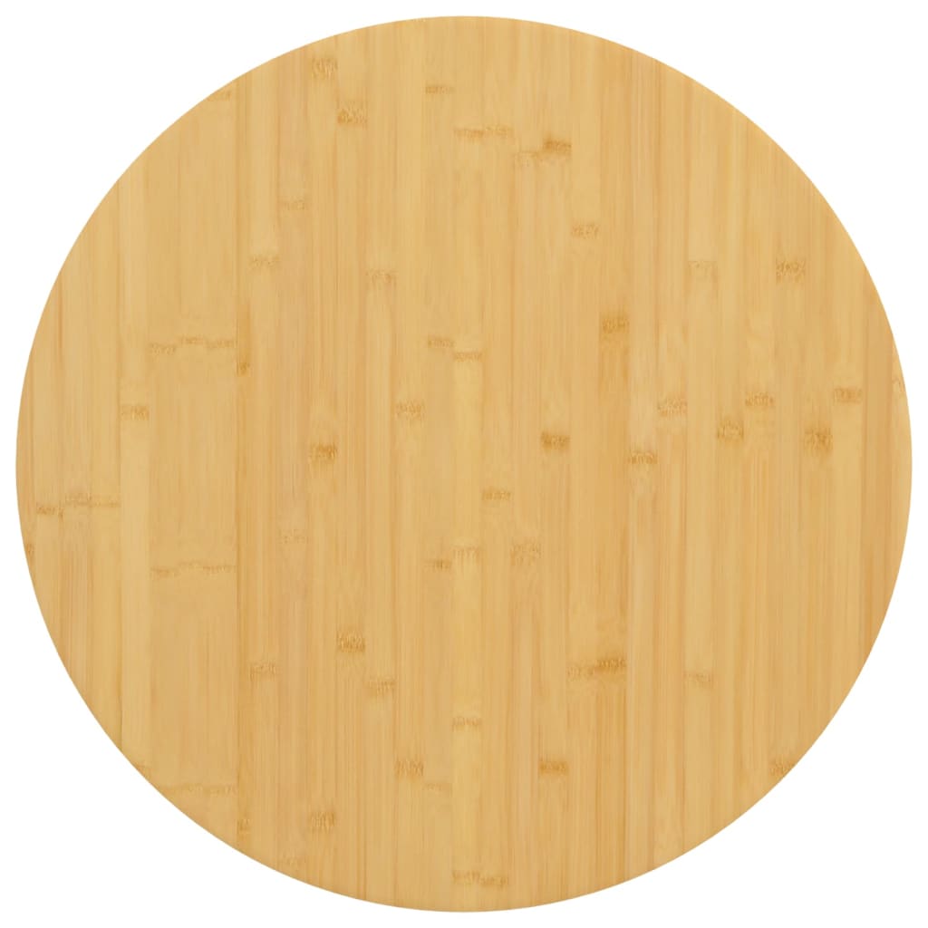 bordplade Ø90x1,5 cm bambus