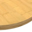 bordplade Ø90x2,5 cm bambus
