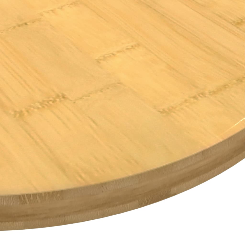 bordplade Ø90x2,5 cm bambus