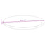 bordplade Ø90x2,5 cm bambus