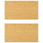 kogepladelåg 2 stk. 50x28x1,5 cm bambus