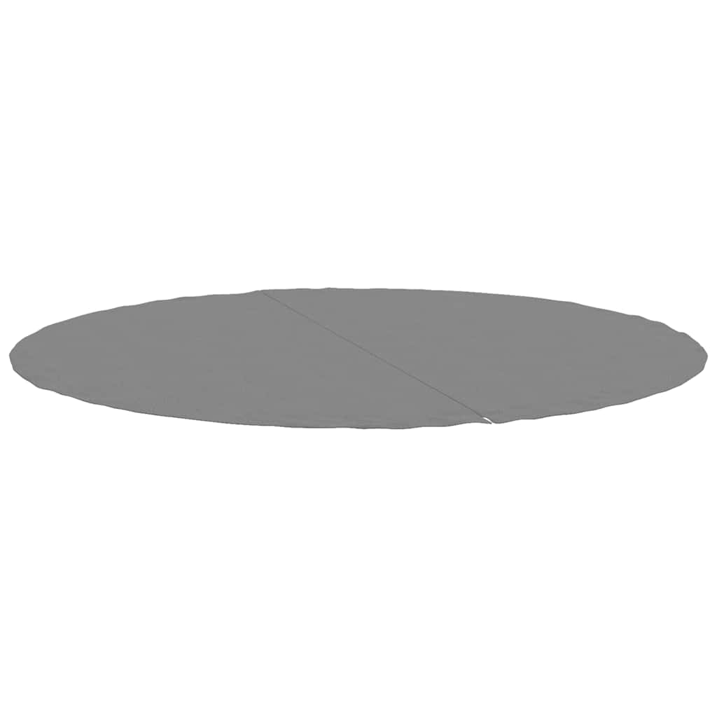 poolunderlag Ø244 cm polyester-geotekstil lysegrå billede