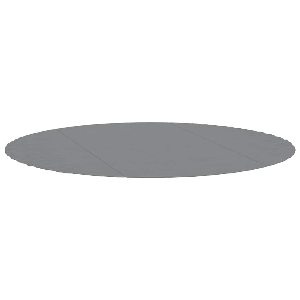 poolunderlag Ø306 cm polyester-geotekstil lysegrå billede