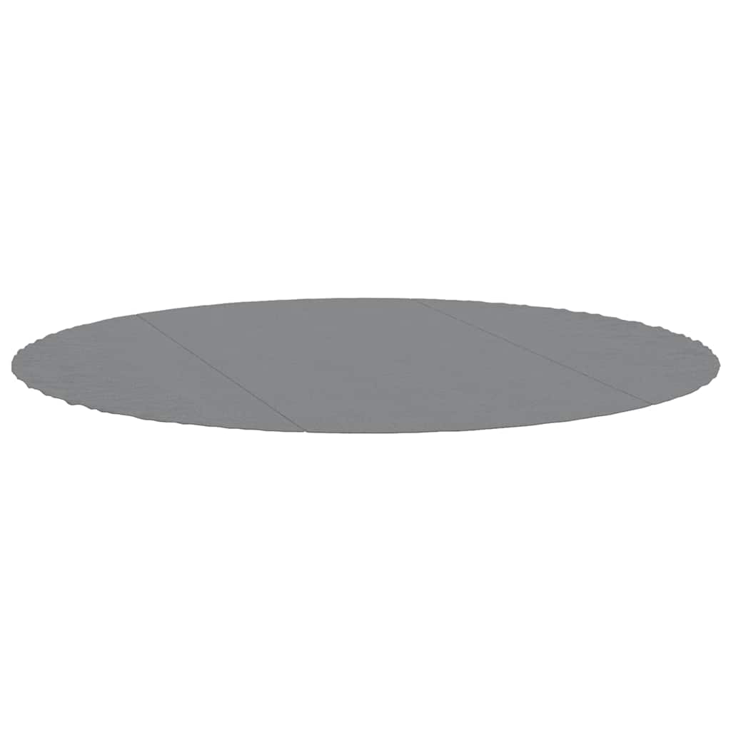 poolunderlag Ø366 cm polyester-geotekstil lysegrå billede