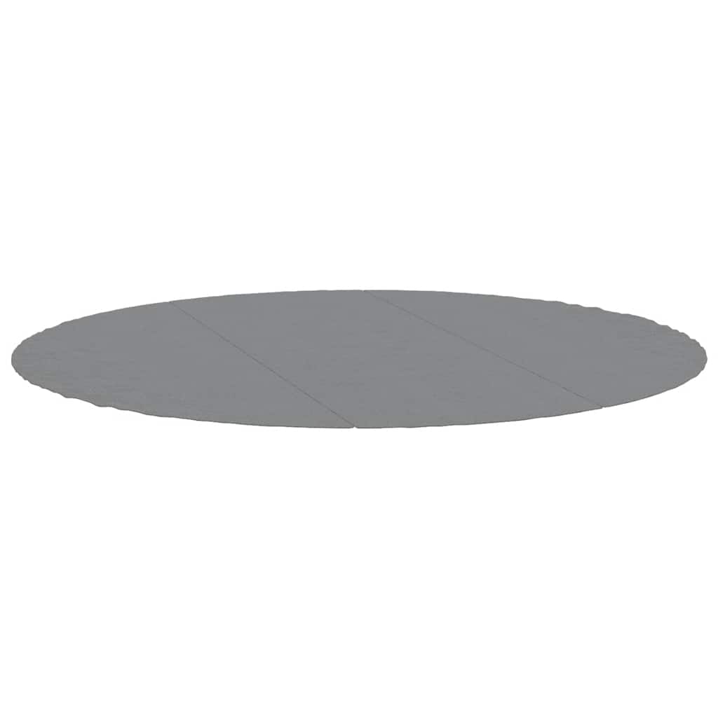 poolunderlag Ø396 cm polyester-geotekstil lysegrå billede