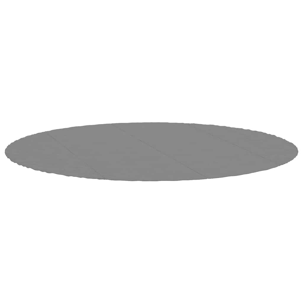 poolunderlag Ø458 cm polyester-geotekstil lysegrå billede