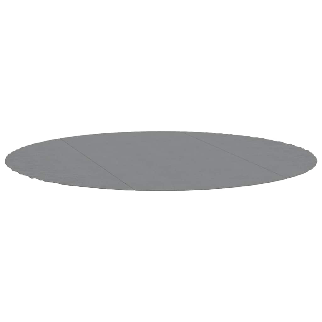 poolunderlag Ø306 cm polyester-geotekstil lysegrå billede
