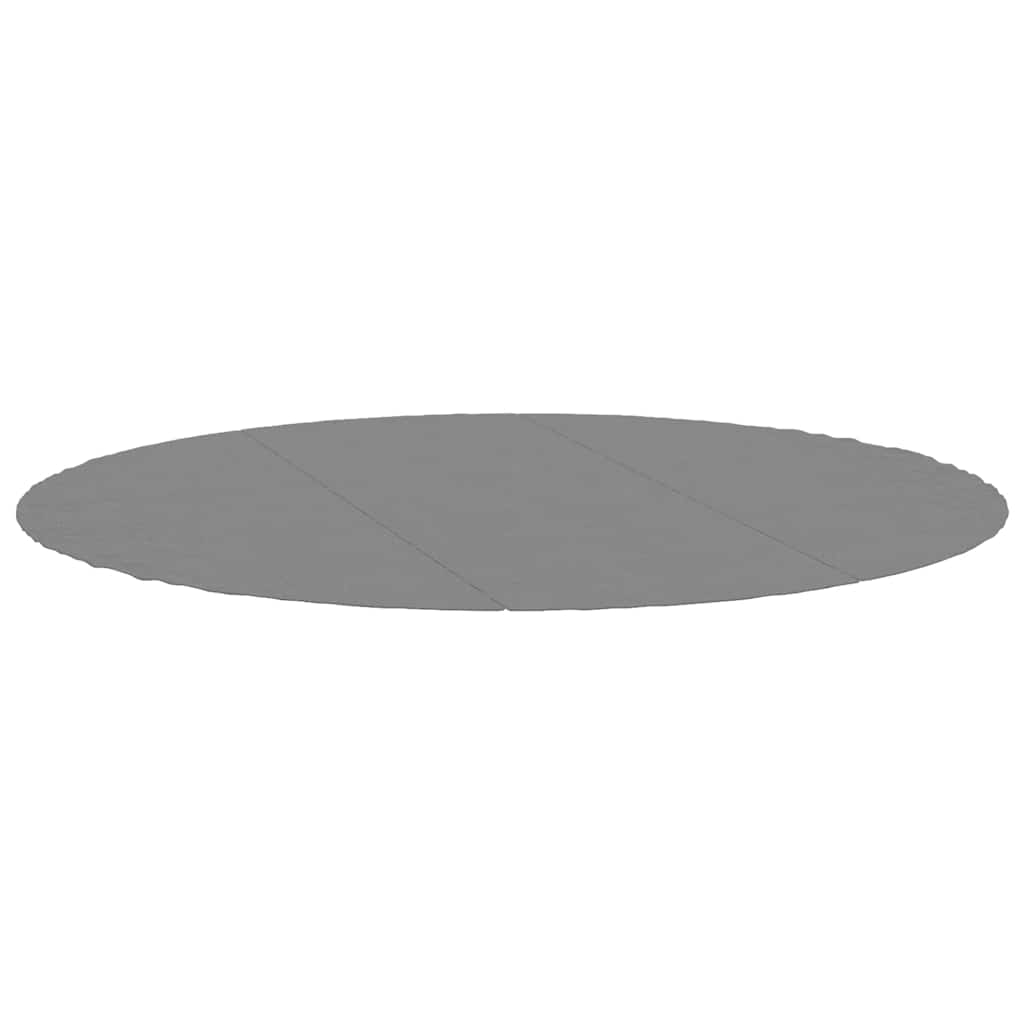 poolunderlag Ø396 cm polyester-geotekstil lysegrå billede