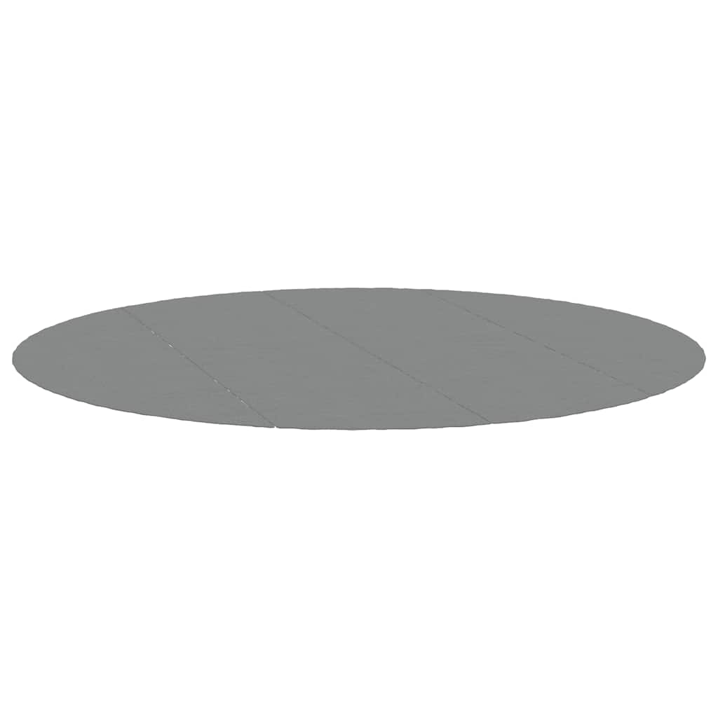 poolunderlag Ø428 cm polyester-geotekstil lysegrå billede