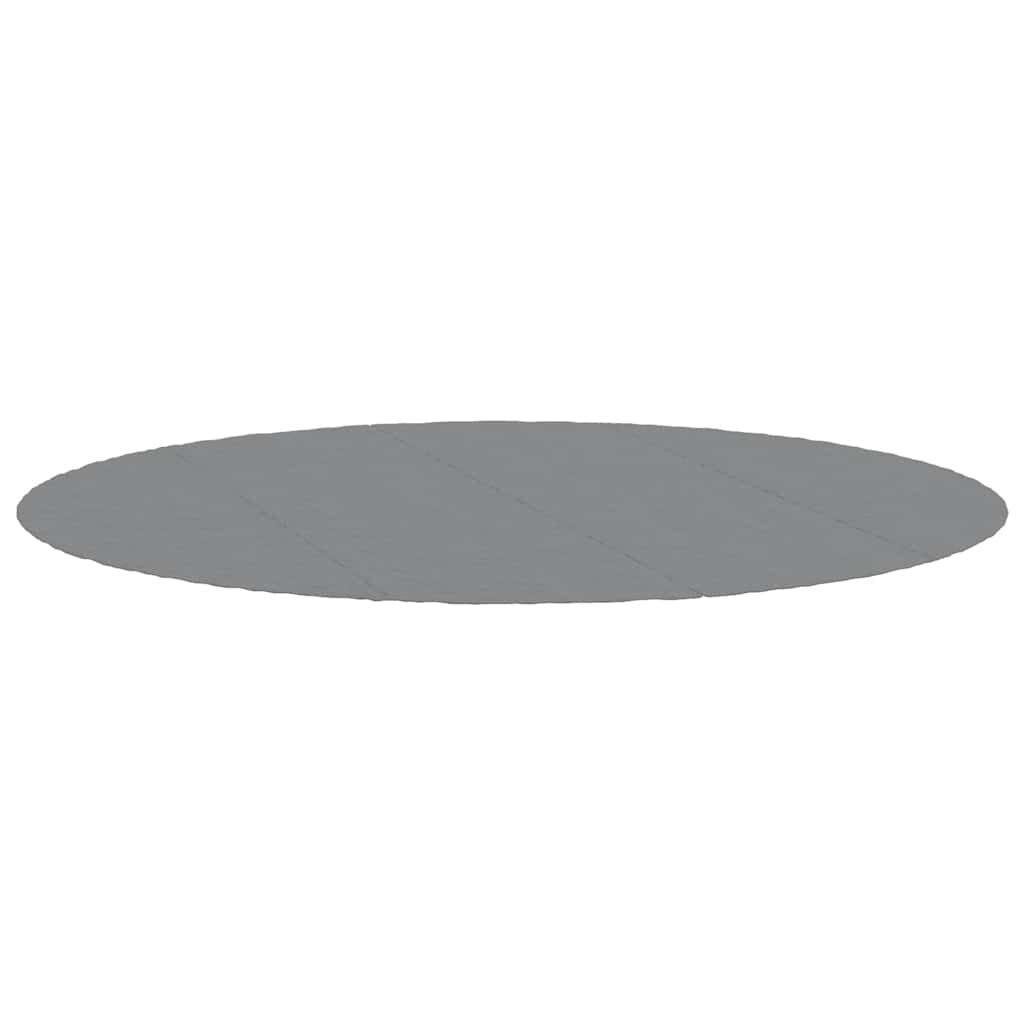 poolunderlag Ø500 cm polyester-geotekstil lysegrå billede