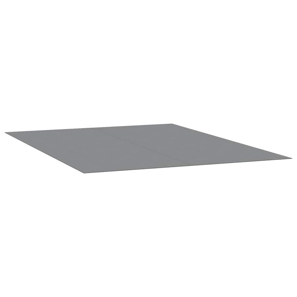 poolunderlag 300x220 cm polyester-geotekstil lysegrå billede