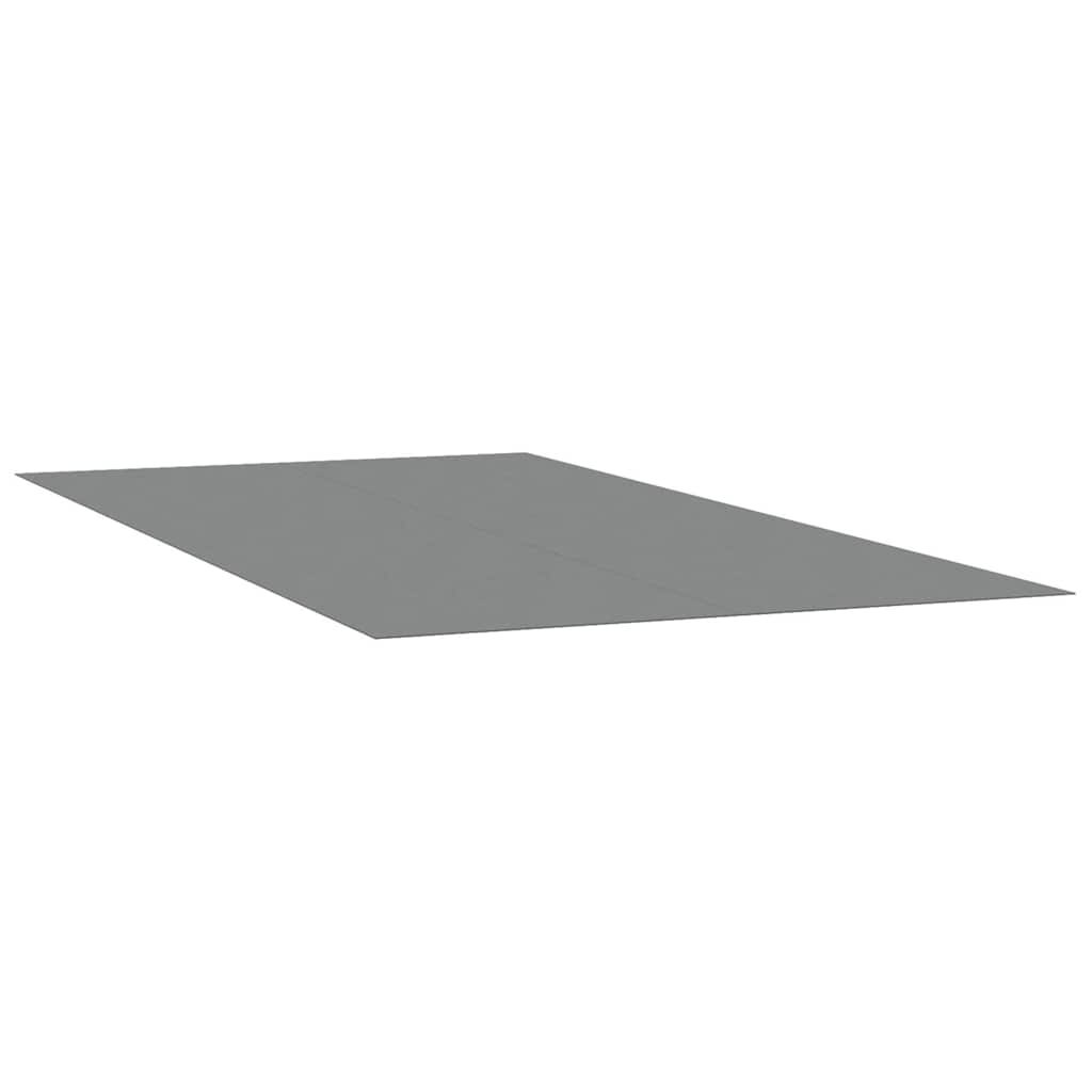 poolunderlag 500x250 cm polyester-geotekstil lysegrå billede