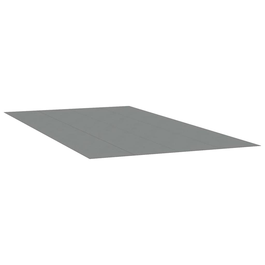 Poolunderlag 820 × 420 cm i polyester-geotekstil - lysegrå