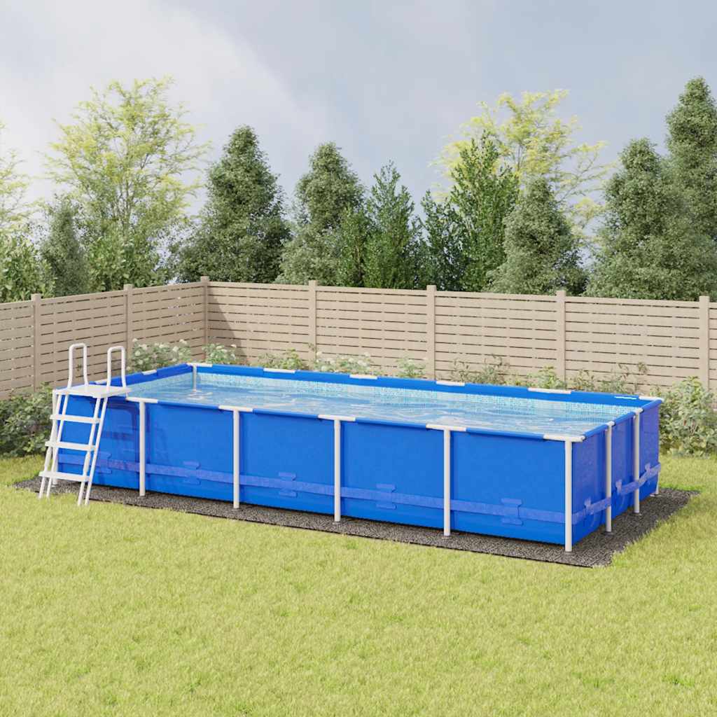 poolunderlag 999x500 cm polyester-geotekstil lysegrå