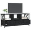 tv-bord 102x33x45 cm konstrueret træ og jern sort