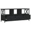 tv-bord 102x33x45 cm konstrueret træ og jern sort