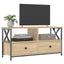 tv-bord 90x33x45 cm konstrueret træ og jern sonoma-eg