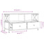 tv-bord 90x33x45 cm konstrueret træ og jern sonoma-eg